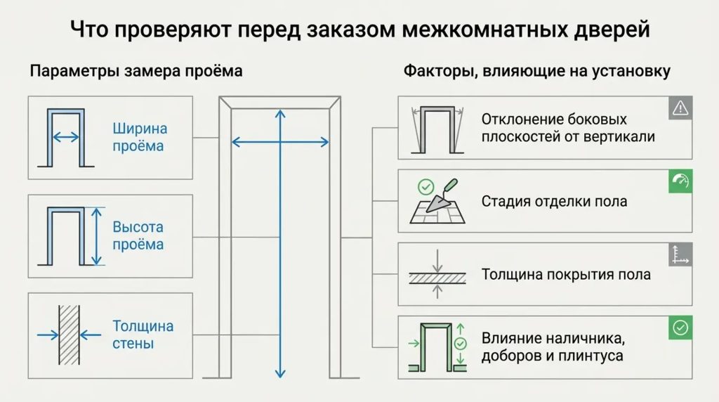 Что проверяют перед заказом межкомнатных дверей